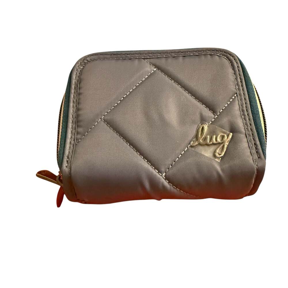 New Lug Splits Se RFID-Protected Wallet with Contrast Zip Tape